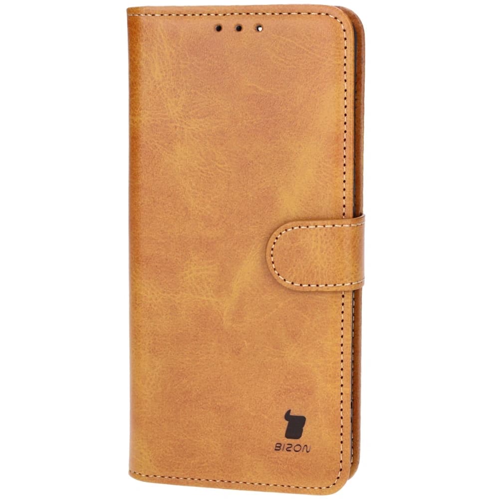 Etui s klopou Bizon Case Pocket do Xiaomi Poco F6 hnědé - 3
