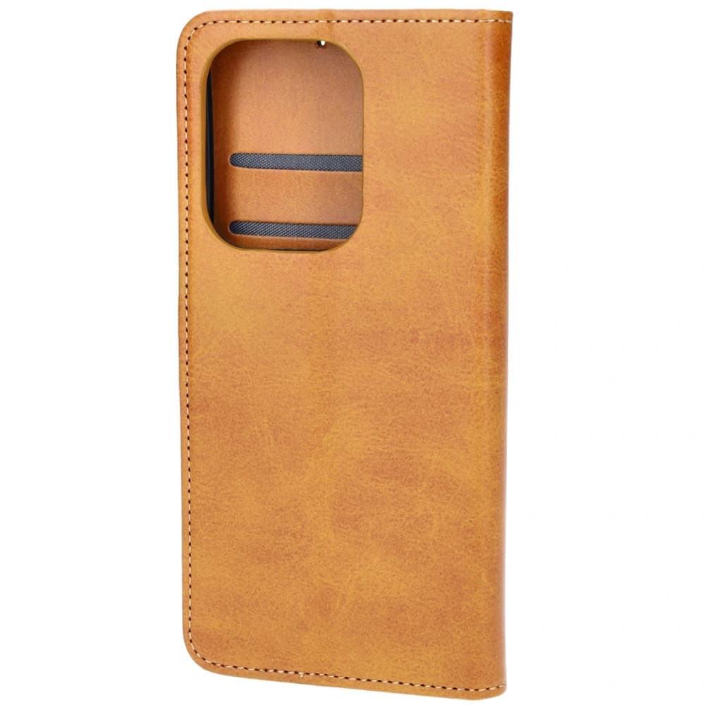 Etui s klopou Bizon Case Pocket do Xiaomi Poco F6 hnědé - 4