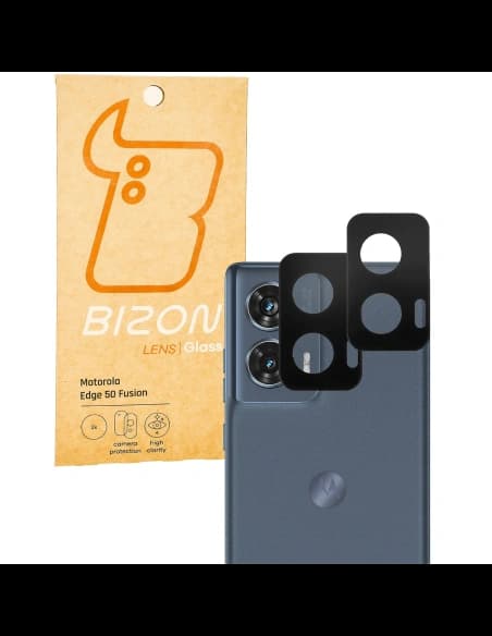 Bizon Glass Lens Motorola Edge 50 Fusion [2 PACK]
