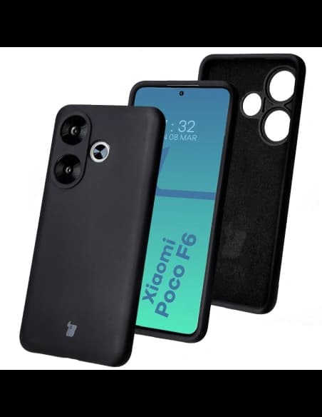 Silikonové pouzdro Bizon Soft Case pro Xiaomi Poco F6 černé