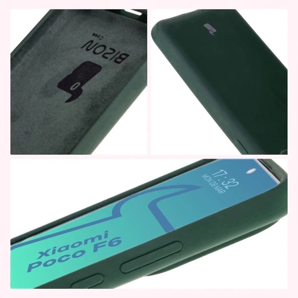 Silikonové pouzdro Bizon Soft Case pro Xiaomi Poco F6 tmavě zelené - 11