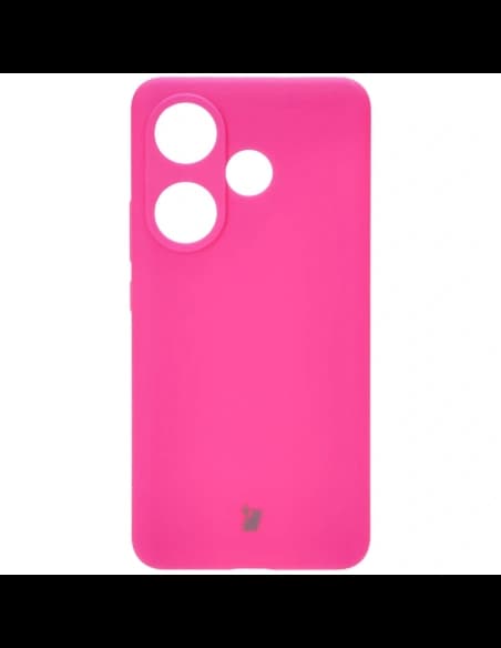 Silikonové pouzdro Bizon Soft Case pro Xiaomi Poco F6 neonově růžové