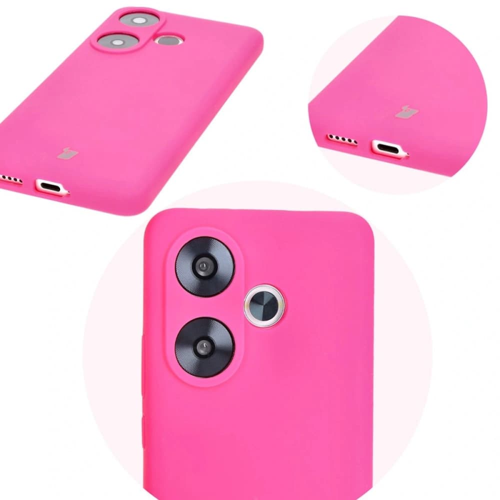 Silikonové pouzdro Bizon Soft Case pro Xiaomi Poco F6 neonově růžové - 10