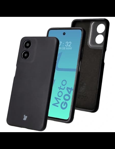 Bizon Soft Case Motorola Moto G04 negru