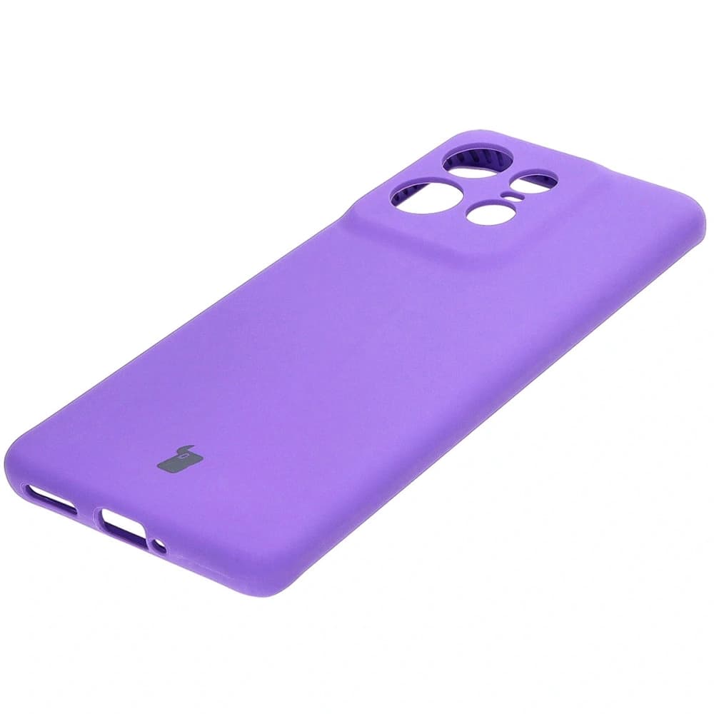 Husă moale Bizon pentru Motorola Edge 50 Pro, violetă - 6