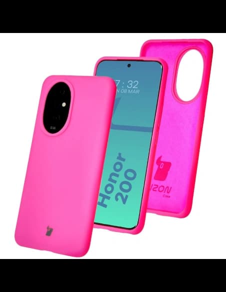 Bizon Soft Case Honor 200 neon pink