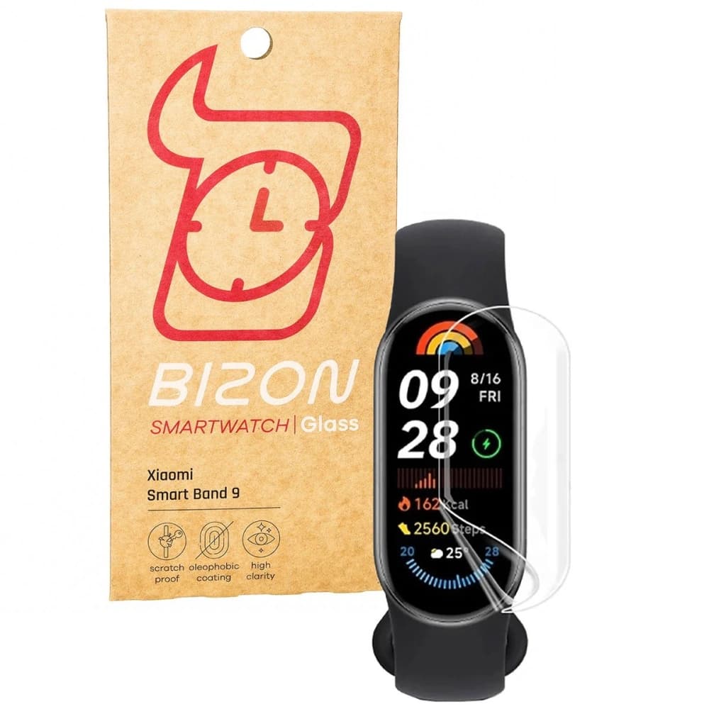 Bizon Glas Uhr Hydrogel Xiaomi Smart Band 9 [2 PACK] - 1