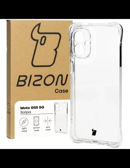 Bizon Case Salpa Motorola Moto G55 5G átlátszó