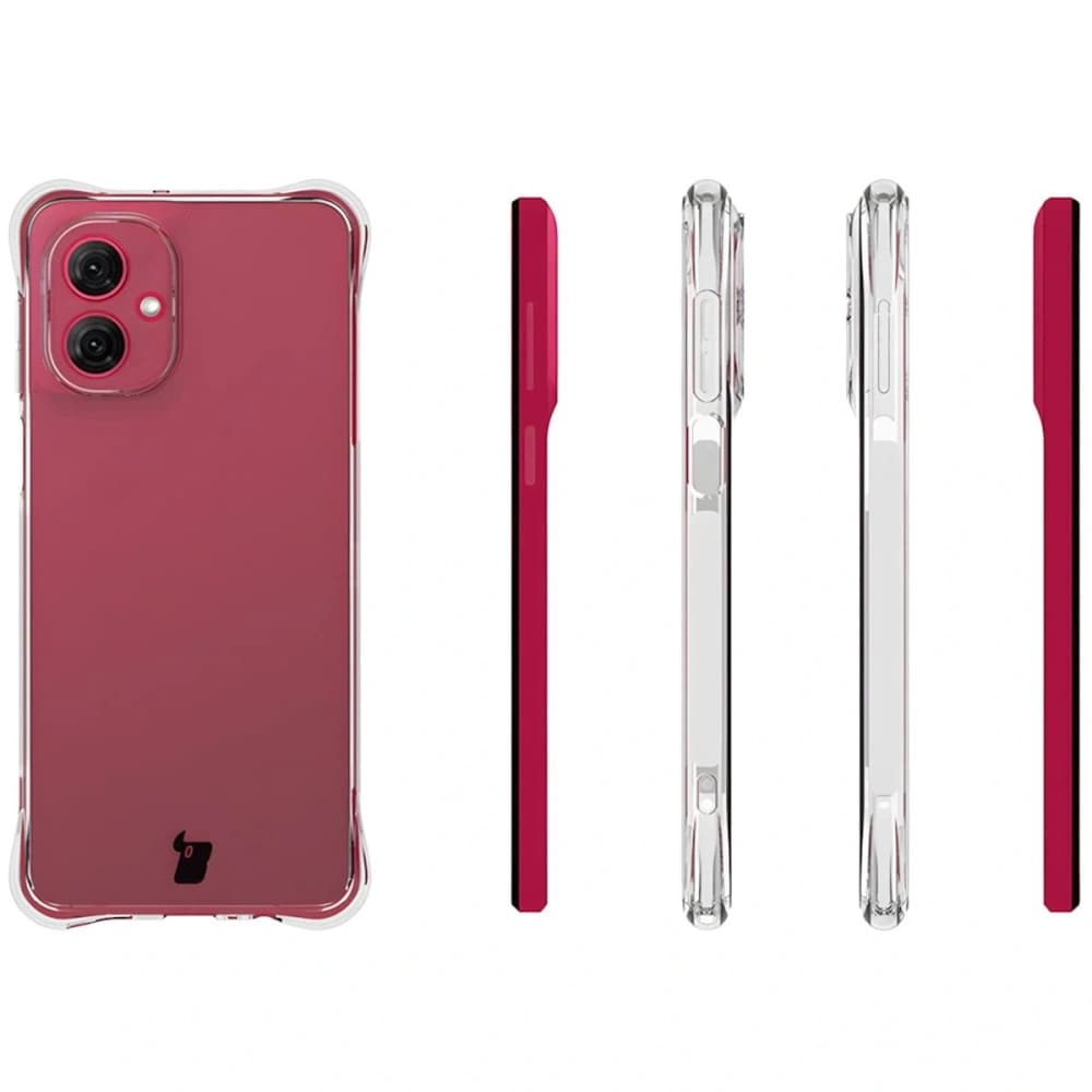 Elastický obal Bizon Case Salpa pro Motorola Moto G55 5G průhledný - 4