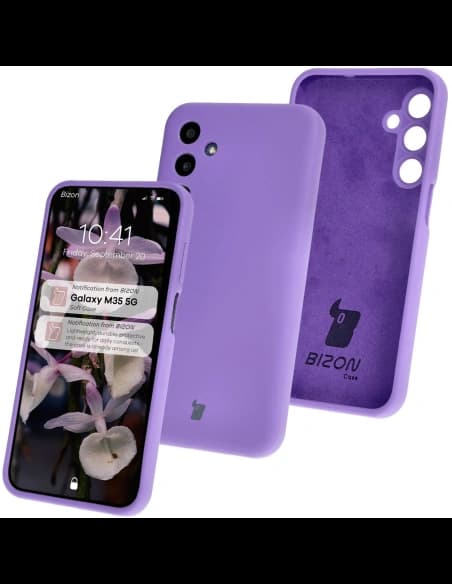 Bizon Soft Case Samsung Galaxy M35 5G lila