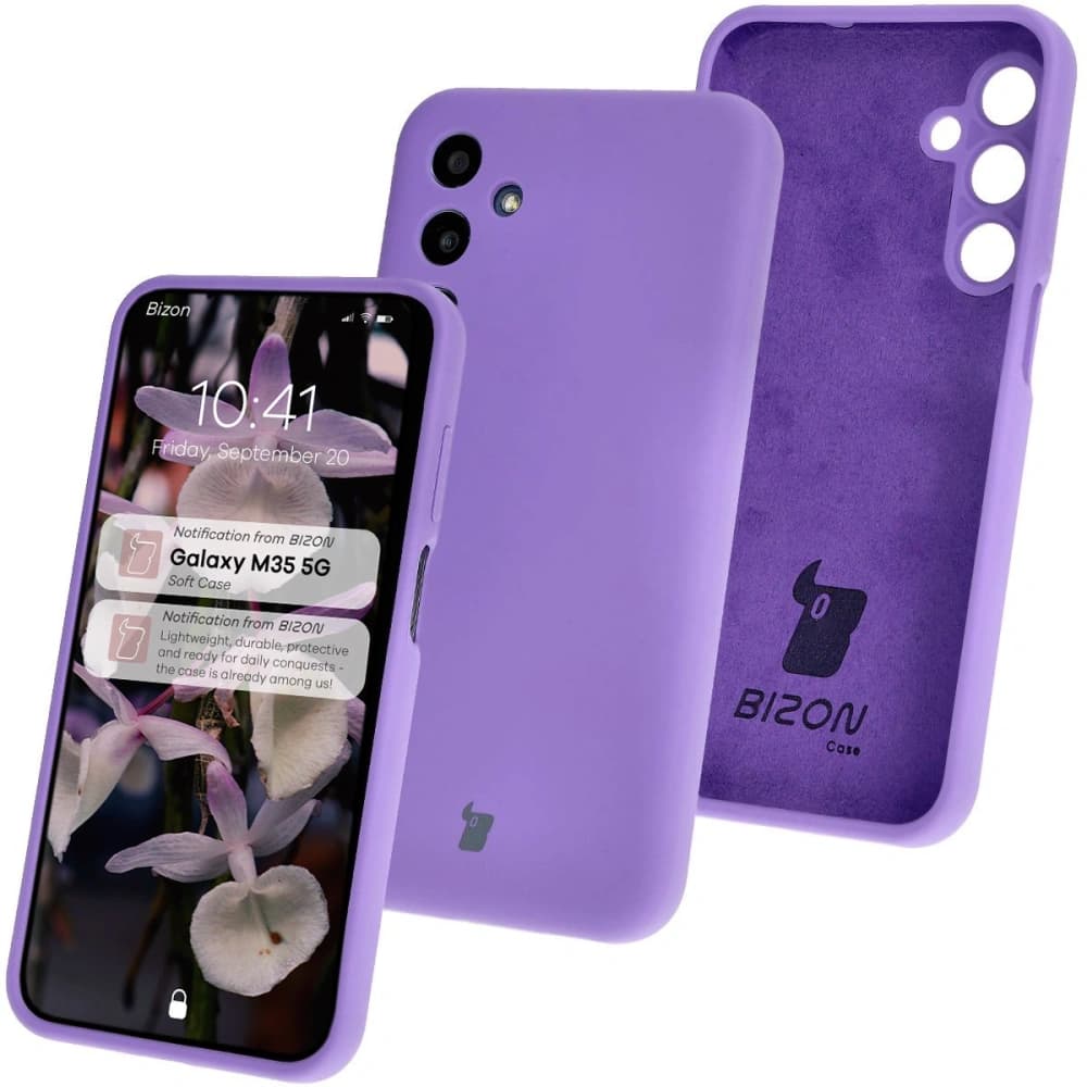 Bizon Soft Case Samsung Galaxy M35 5G lila - 1