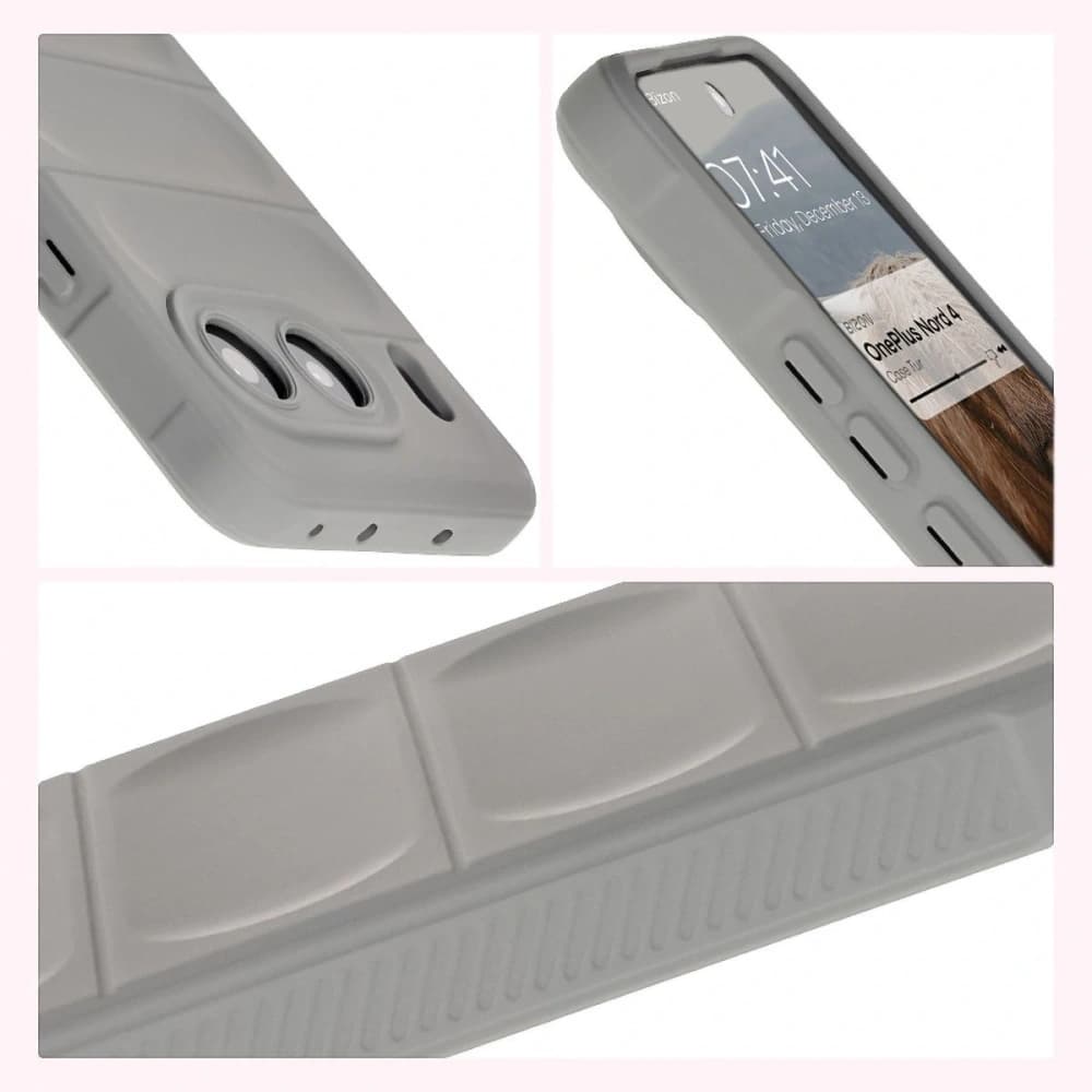 Bizon Caz Tur OnePlus Nord 4 gri deschis - 10