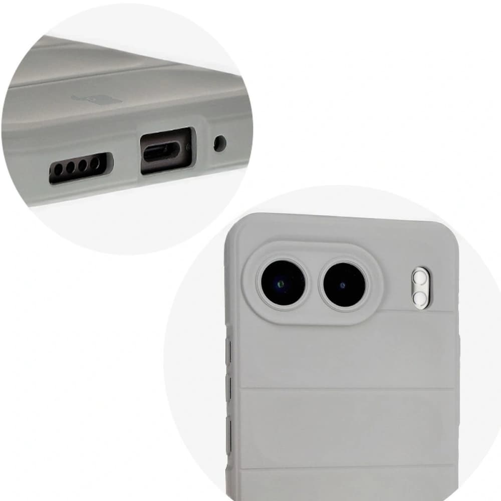 Bizon Caz Tur OnePlus Nord 4 gri deschis - 11