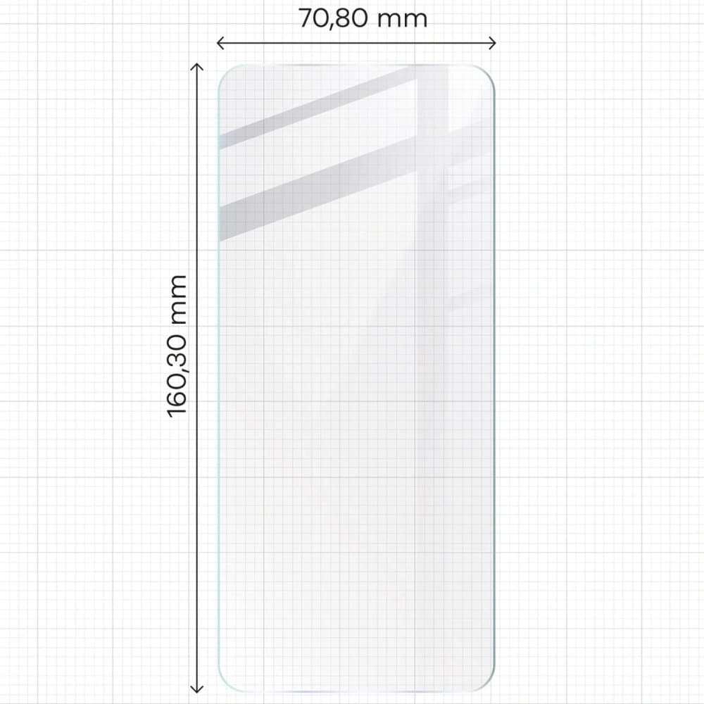 Bizon Edge 2x gehärtetes Glas mit Rahmen + Kameraglas Xiaomi Redmi 13 4G - 2