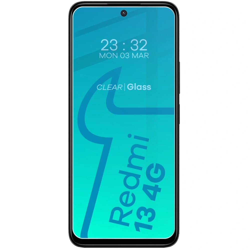 Bizon Edge 2x gehärtetes Glas mit Rahmen + Kameraglas Xiaomi Redmi 13 4G - 3