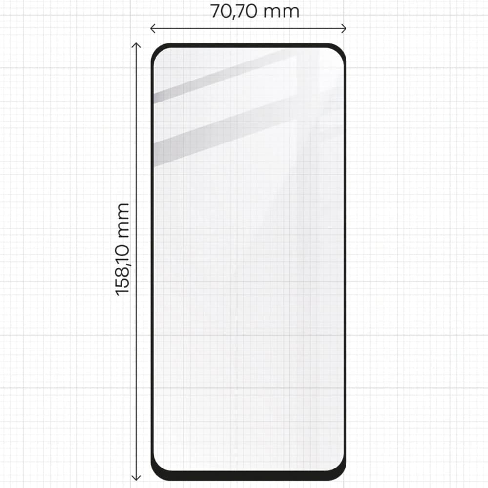 Bizon Edge 2x gehärtetes Bildschirmglas mit Rahmen + Kameraglas Motorola Moto G04/G24 - 3