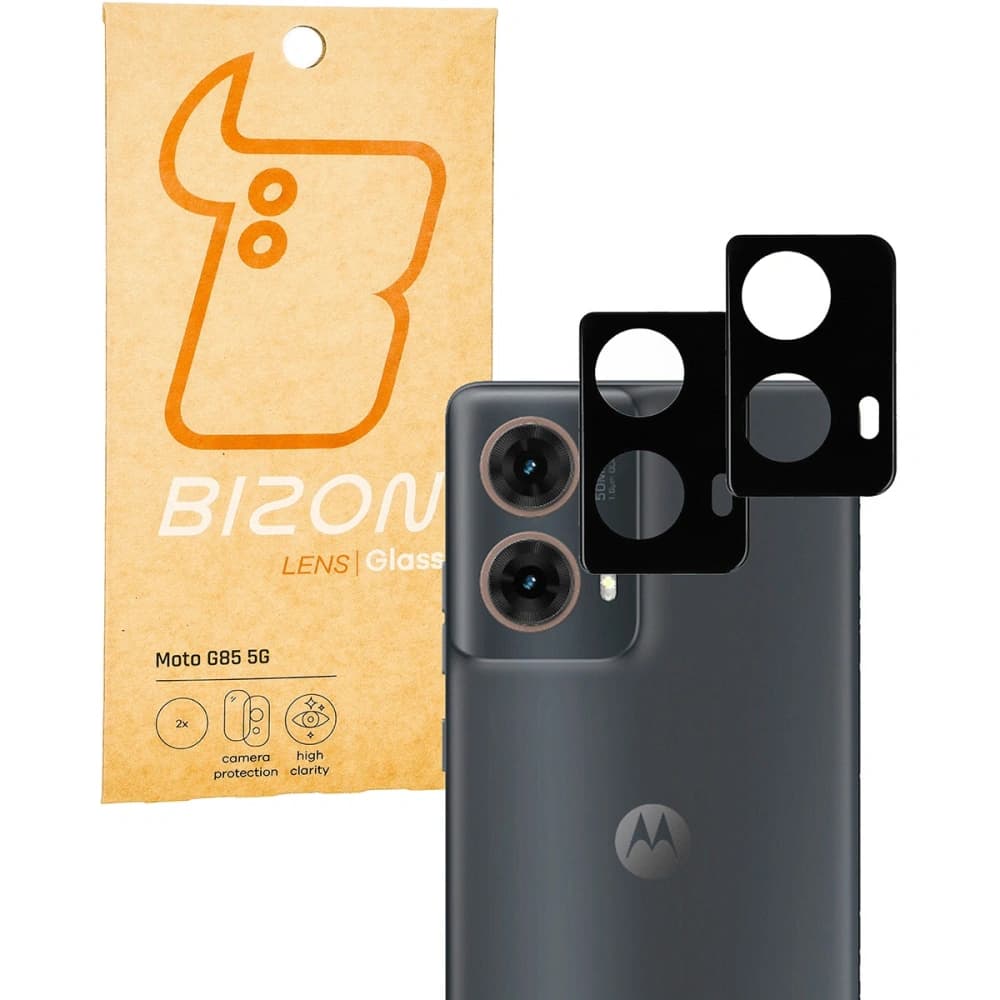 Sklo na aparát Bizon Glass Lens do Motorola Moto G85 5G [2 PACK] - 1