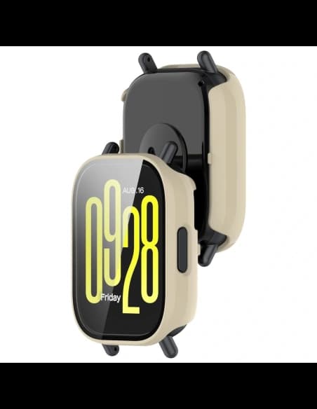 Bizon Case+Glass óra Xiaomi Redmi Watch 5 Lite bézs