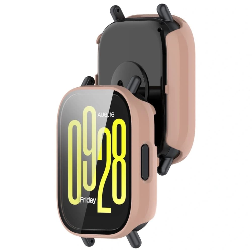Bizon Case+Glass Óra Xiaomi Redmi Watch 5 Lite rózsaszín - 1