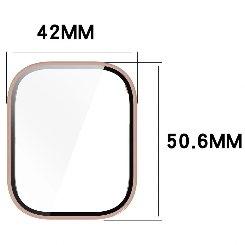 Bizon Case+Glass Óra Xiaomi Redmi Watch 5 Lite rózsaszín - 2