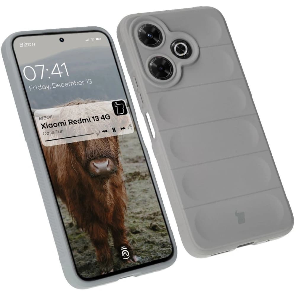Bizon Case Tur Xiaomi Redmi 13 4G hellgrau - 1