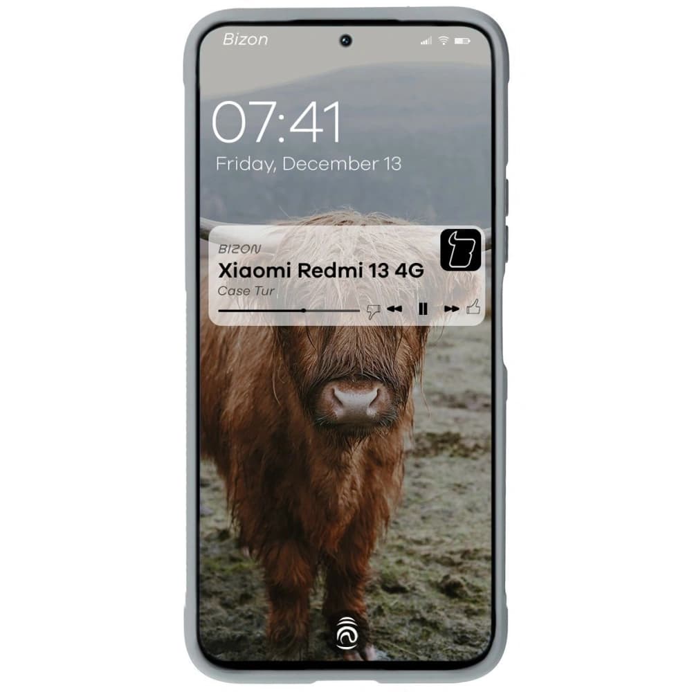 Bizon Case Tur Xiaomi Redmi 13 4G hellgrau - 5