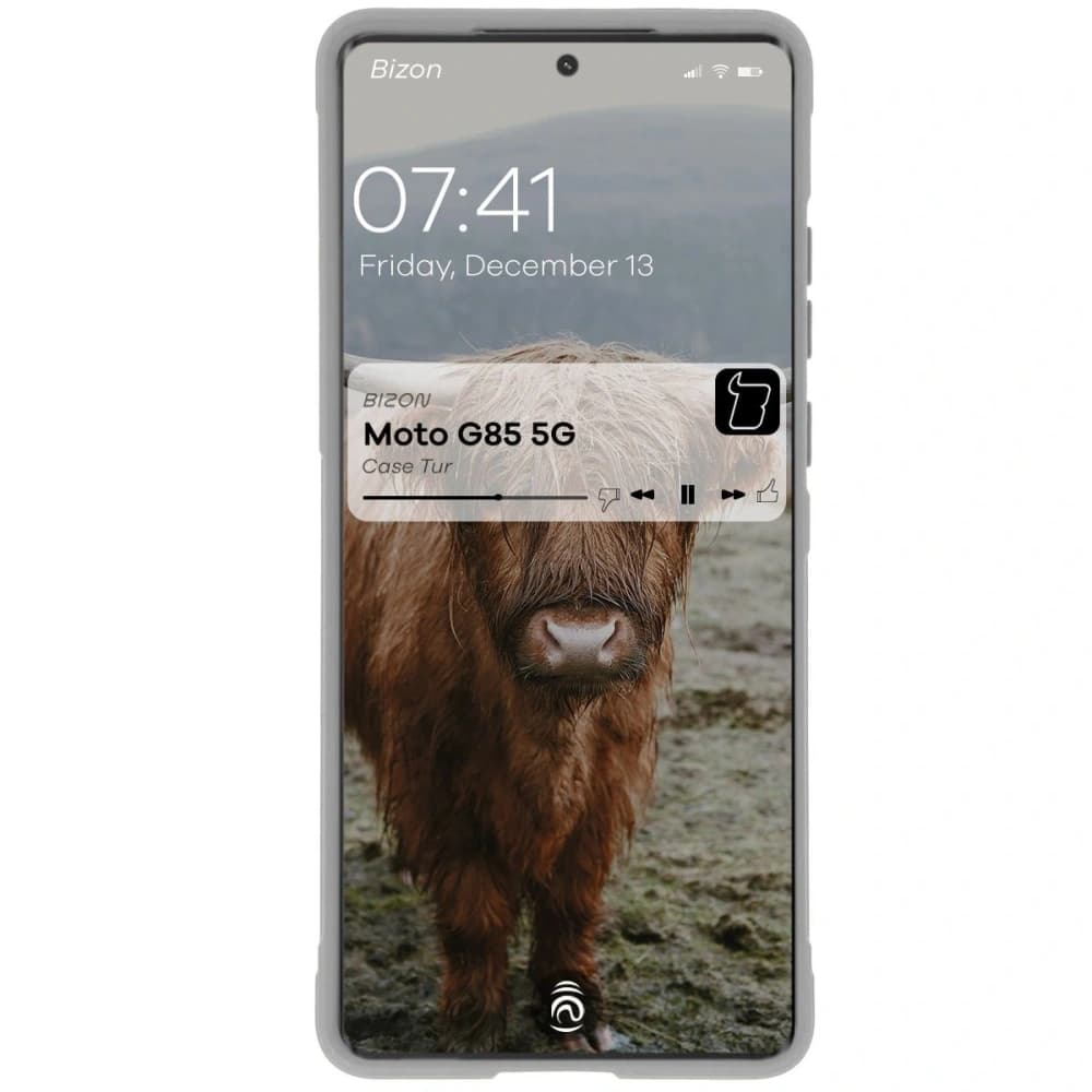 Bizon Case Tur Motorola Moto G85 5G világosszürke - 5