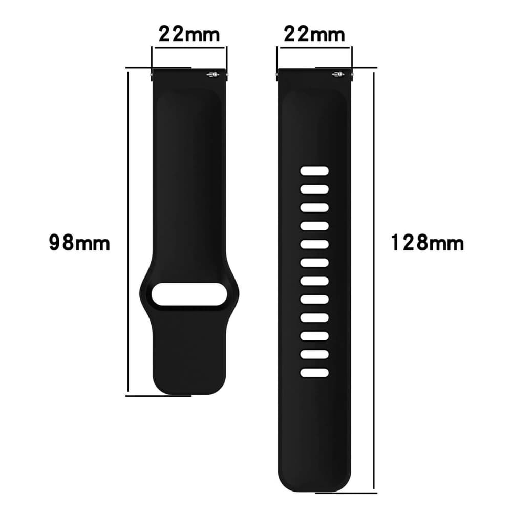 Bizon Strap Watch Silicone Xiaomi Redmi Watch 5 Lite / 5 Active schwarz - 2