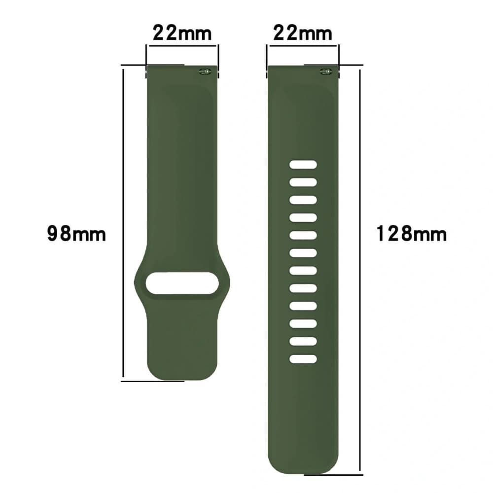 Bizon Strap Watch Silicone Xiaomi Redmi Watch 5 Lite / 5 Active dark green - 2