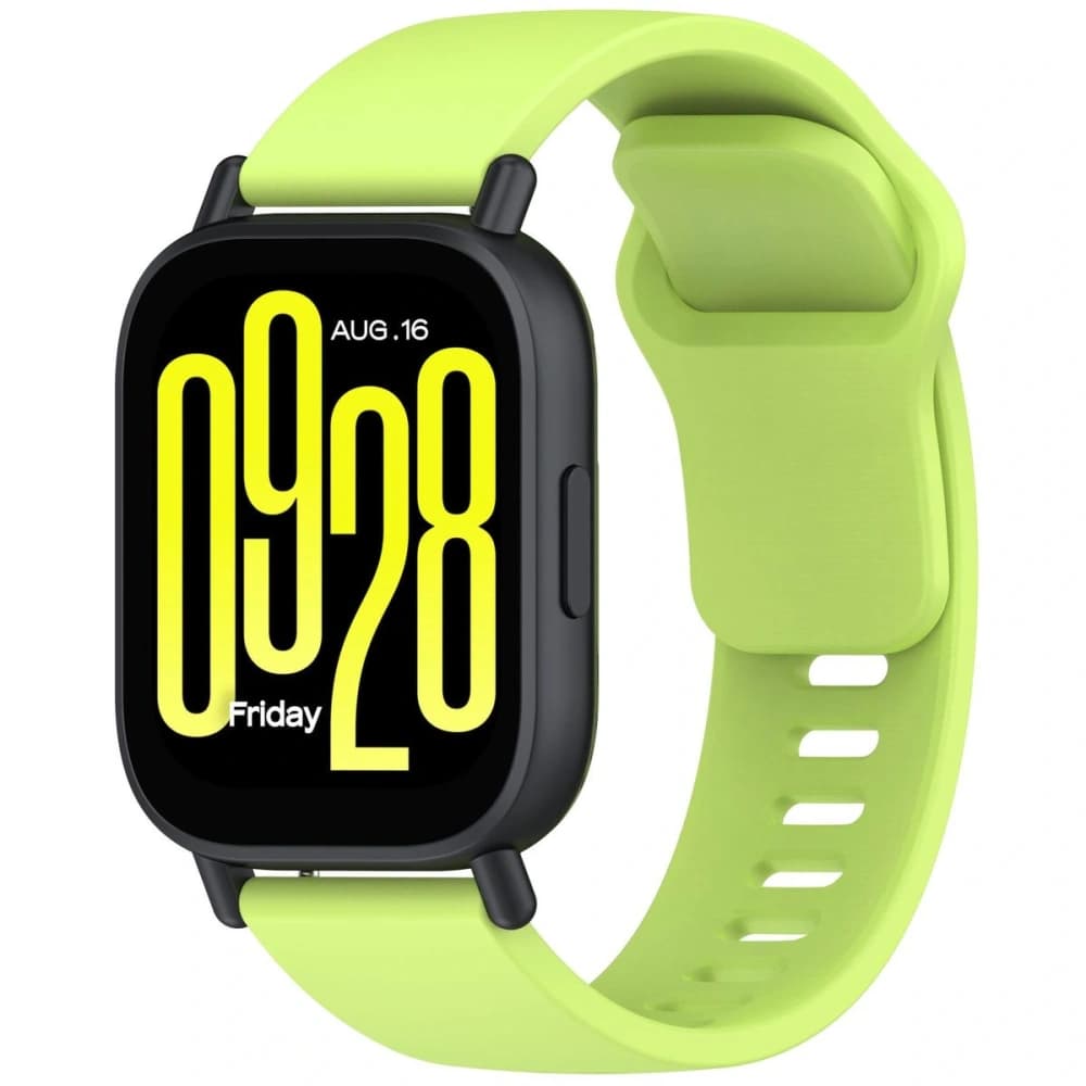 Ceas cu curea din silicon Bizon Xiaomi Redmi Watch 5 Lite / 5 Active verde deschis - 1