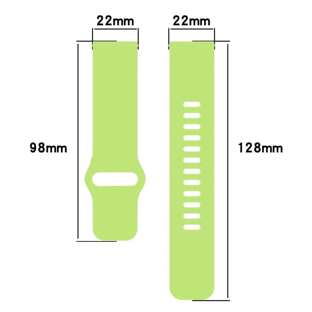 Ceas cu curea din silicon Bizon Xiaomi Redmi Watch 5 Lite / 5 Active verde deschis - 2