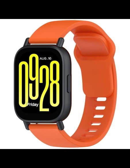 Bizon szíjas óra szilikon Xiaomi Redmi Watch 5 Lite / 5 Active narancssárga