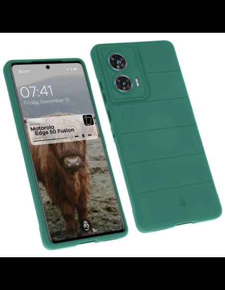 Bizon Case Tur Motorola Edge 50 Fusion dark green