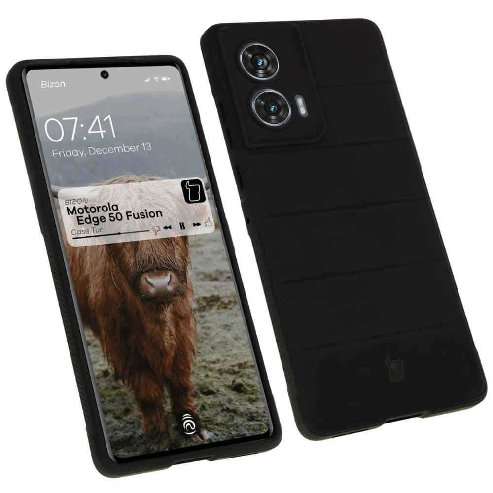 Pancéřové pouzdro Bizon Case Tur pro Motorola Edge 50 Fusion černé - 1
