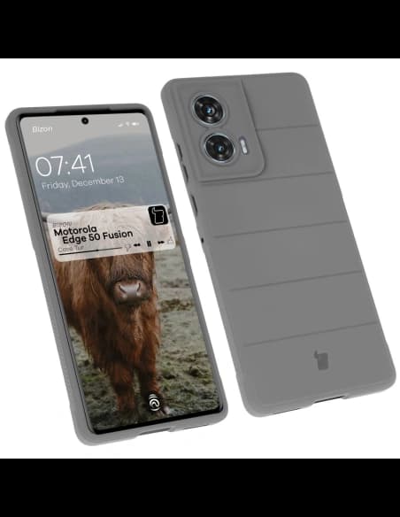 Bizon Case Tur Motorola Edge 50 Fusion light grey