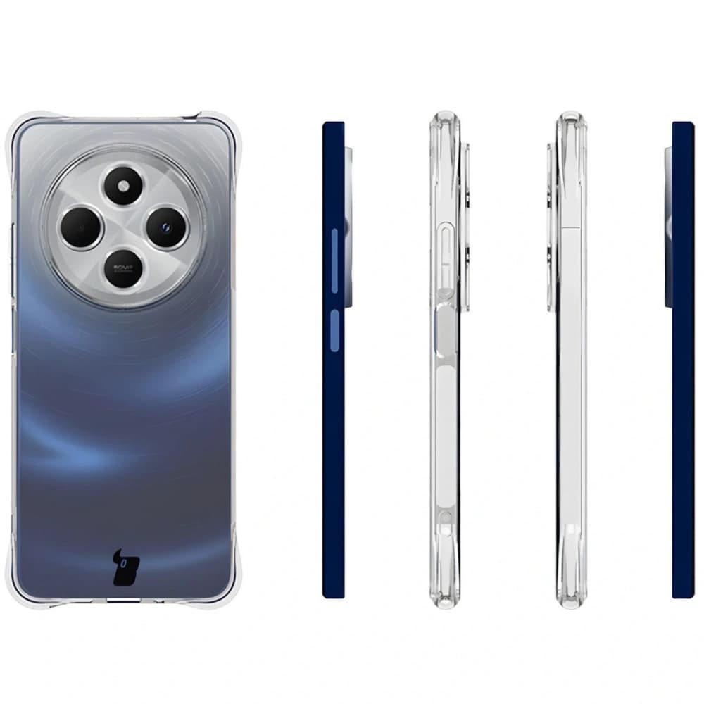 Bizon Case Clear Pack tok + 2x képernyő üveg Redmi 14C 4G átlátszó - 4