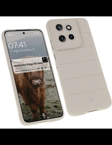 Bizon Case für Motorola Edge 50 Neo hellgrau