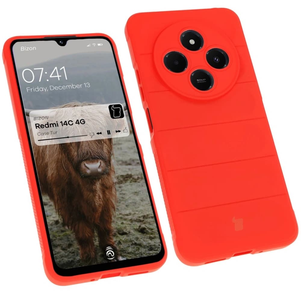 Bizon Case Tur Xiaomi Redmi 14C 4G / POCO C75 roșu - 1