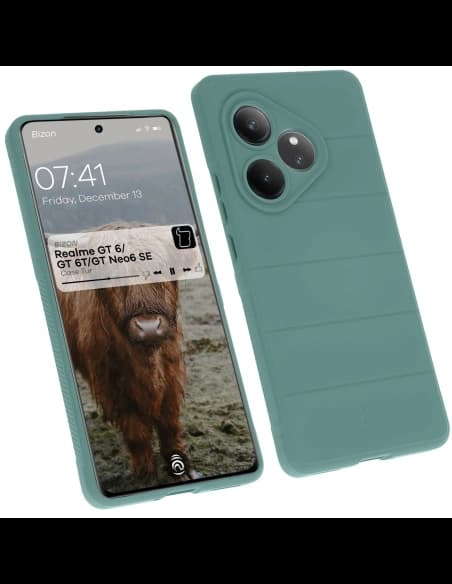 Bizon Case Tur Realme GT 6 / GT 6T / GT Neo6 SE dunkelgrün