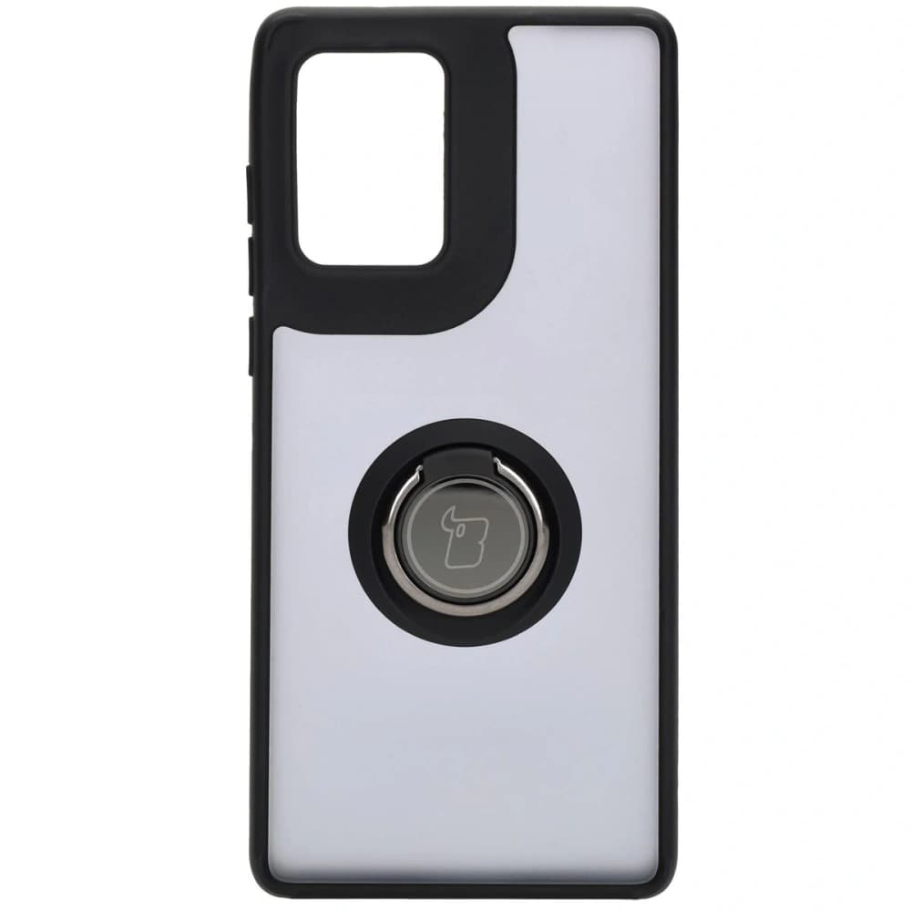 Bizon Case Hybrid Ring Motorola Edge 50 Fusion smoky with a black frame - 2