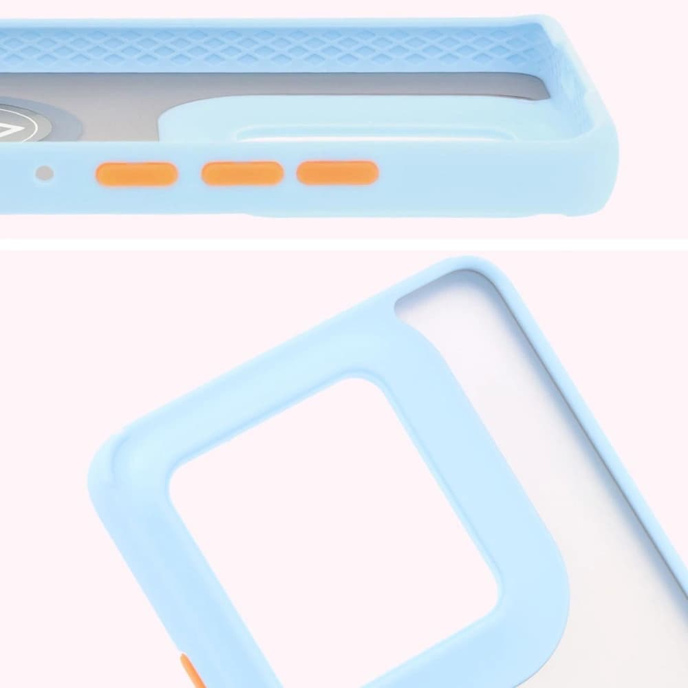 Bizon Case Hybrid Ring Motorola Edge 50 Ultra füstös, világoskék kerettel - 3