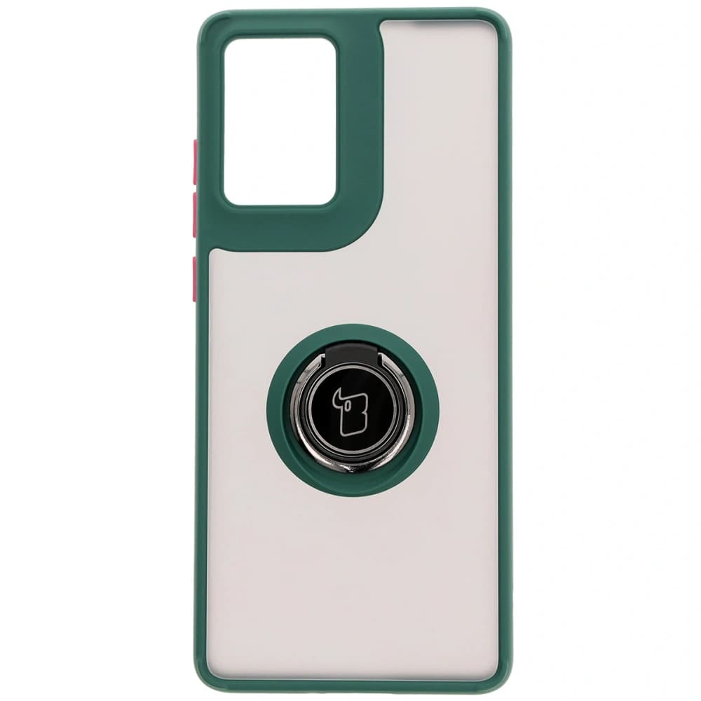 Bizon Case Hybrid Ring Motorola Moto G85 5G füstös sötétzöld kerettel - 2
