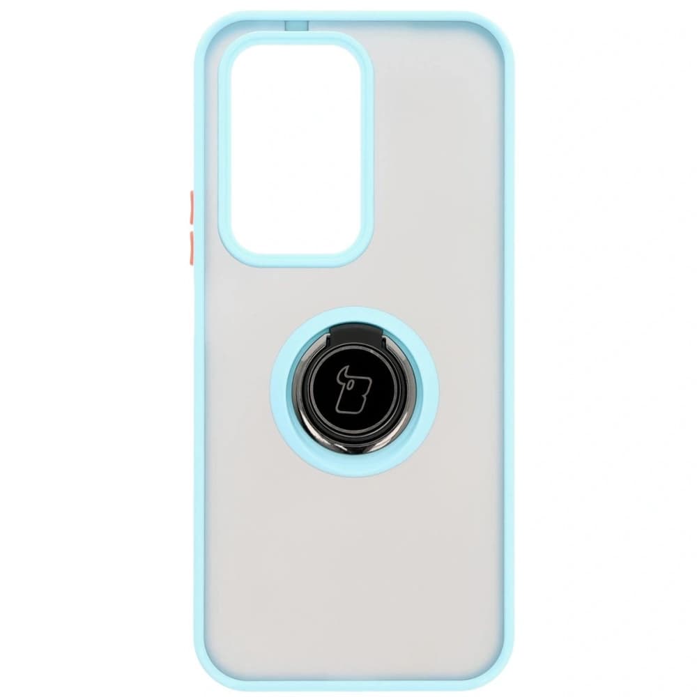 Bizon Case Hybrid Ring Honor 200 Lite smoky with a light blue frame - 2