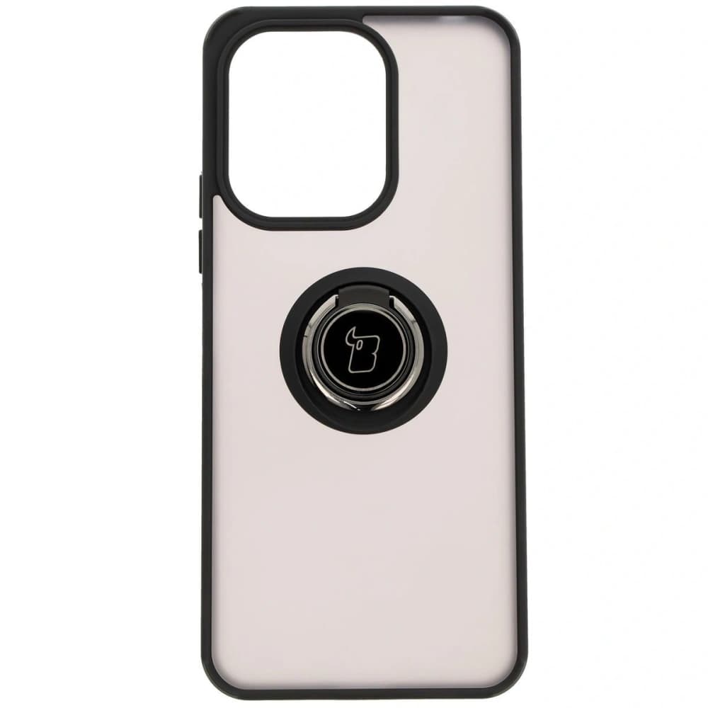 Bizon Case Hybrid Ring Xiaomi Redmi 13 4G rauchig mit einem schwarzen Rahmen - 2