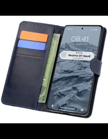 Bizon Case Tasche Realme GT 6 / 6T / Neo 6 / Neo 6 SE marineblau