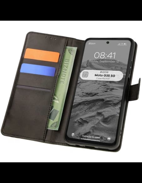 Bizon Case Pocket Motorola Moto G35 5G black