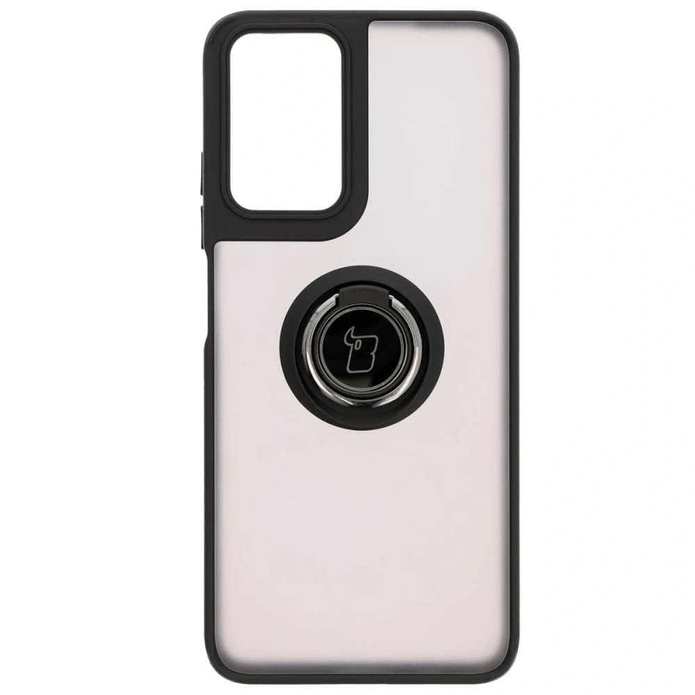 Bizon Case Hybrid Ring Motorola Moto G35 5G fumuriu cu un cadru negru - 2