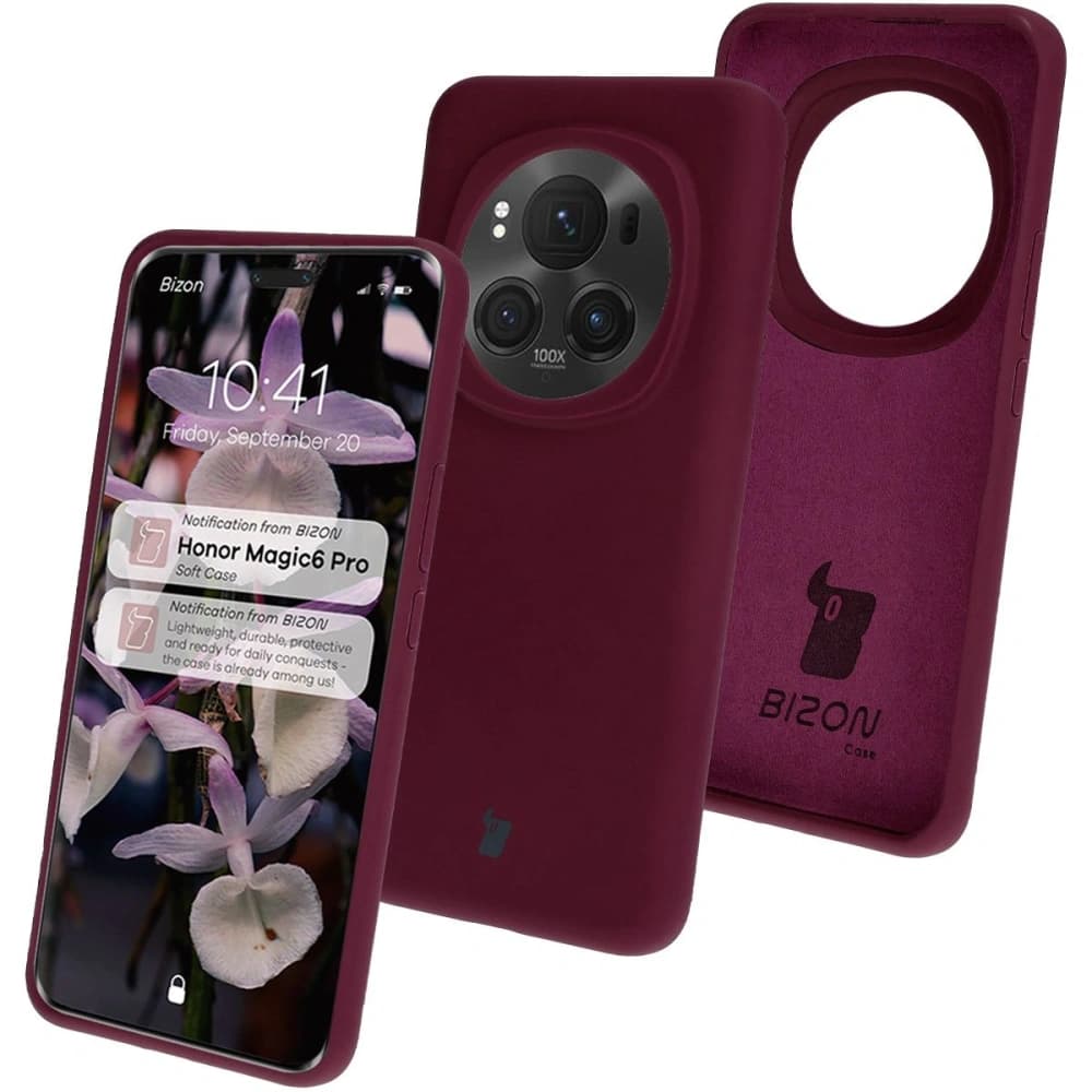 Bizon Soft Case Honor Magic6 Pro dunkel lila - 1
