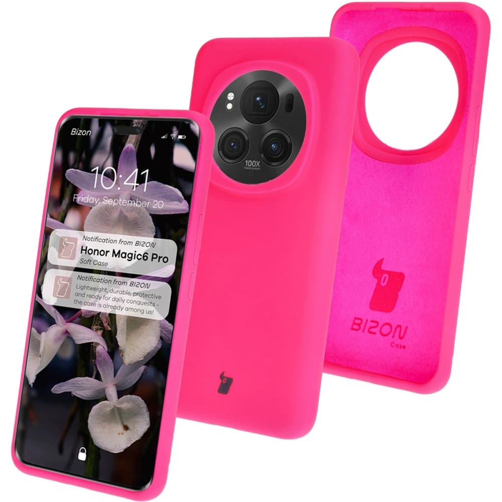 Bizon Soft Case Honor Magic6 Pro neon rózsaszín - 1