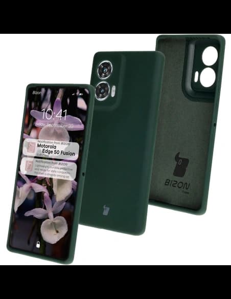 Bizon Soft Case Motorola Edge 50 Fusion dark green
